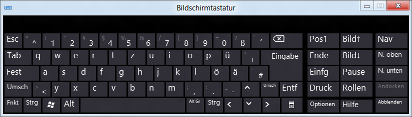 Bildschirmtastatur