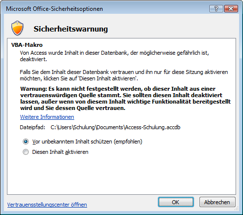Option wählen Option wählen