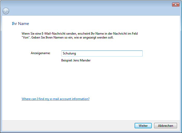 Windows Mail Assistent Windows Mail Assistent
