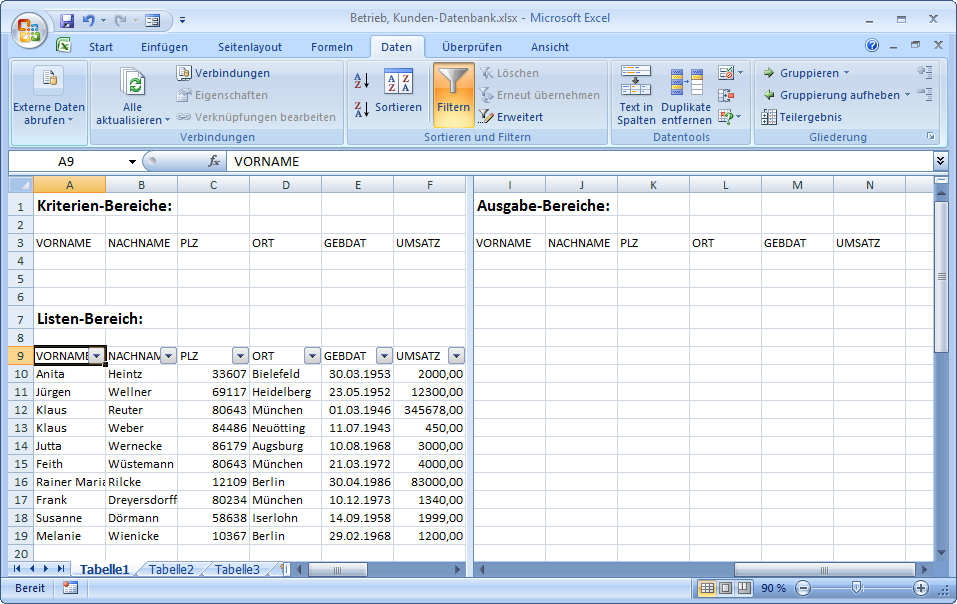 geteiltes Fenster geteiltes Fenster