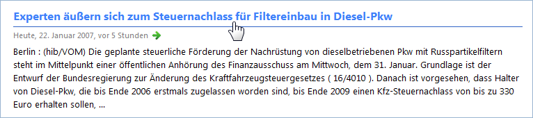 Feed anzeigen Feed anzeigen