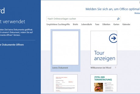 Schulungsunterlage-Microsoft-Word-2013-Startbildschirm