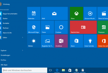 Windows 10-Startmenü