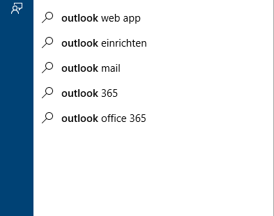 kursunterlagen outlook 2016 suchleiste