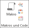 Befehlsgruppe Makros und Code
