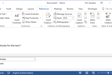 Word 2016 Fortgeschritten Englisch draft view